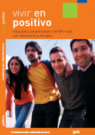 Guia de personas y familiares con vih Fotografía de cuatro personas abrazadas y sonrientes